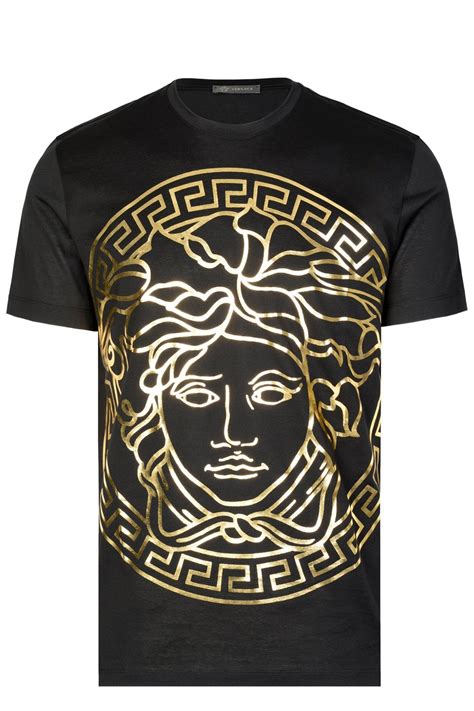 versace gold medusa t shirt|Versace t shirt medusa head.